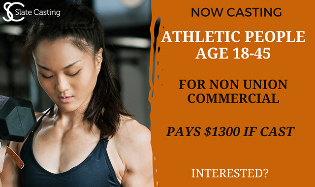 Now Casting Athletic People for tv